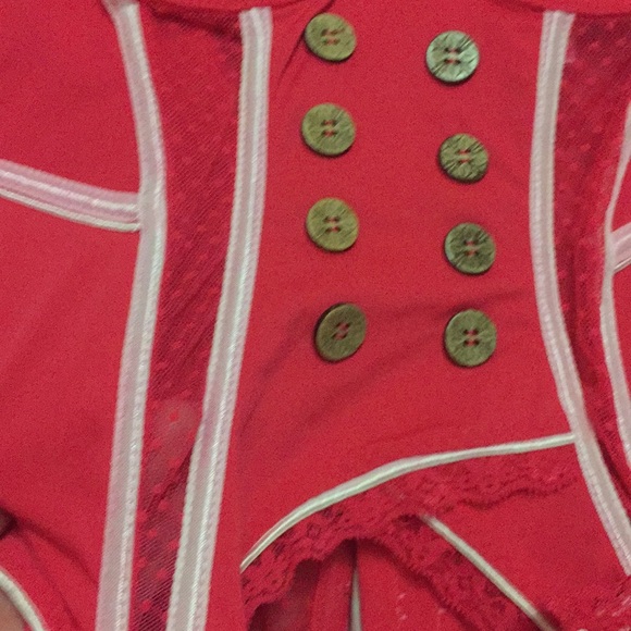 Ravishing red w lace corset - brand new! - Picture 5 of 7